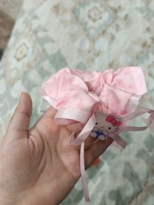 Miniso Hello Kitty Key chain and Scrunchie