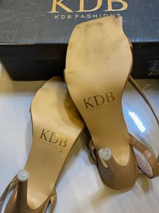 Nude Ankle Strap Heels