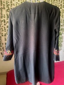 Embroidered Black Kurti