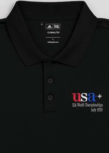 USA Golf Black Polo Shirt