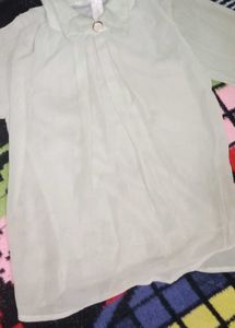 Mint Green Pleated design