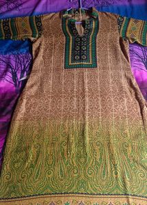 Winter Full Kurta Set With Heavy Stall.