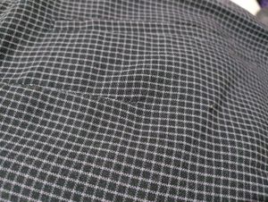 Checked Trousers In Navy Blue