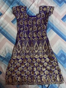 Purple Embroidered Kurta