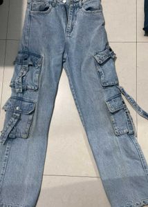 Vintage Cargo Denim Jeans