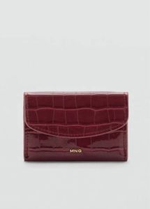 Mango Red Croc Wallet