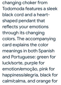 Colour Changing Mood Stone Choker Necklace