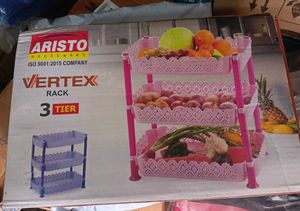 ARISTO Vertex 3 Layer Plastic Rack for Kitchen, Of