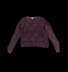 Cute Heart Pattern Knit Sweater