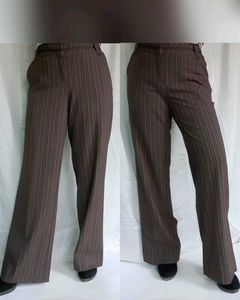 Formal  Brown High Waist Pant
