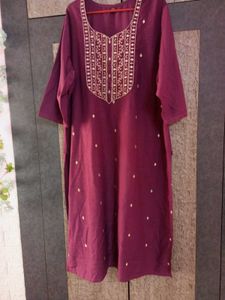 Elegant Embroidered Kurta Pant Set