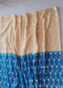 Beautiful Blue Colored Saree.💙