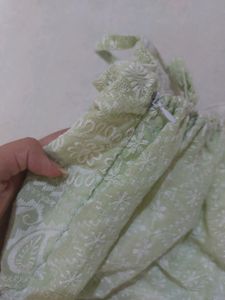 Short Chikankari Kurti Top With Padding