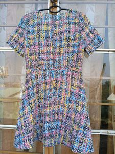 Colorful Tweed Mini Dress