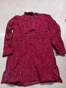 Maroon Kurta