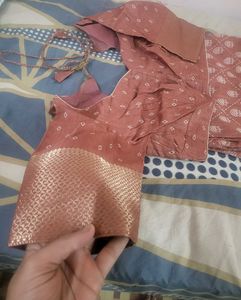 Elegant Brick color Saree