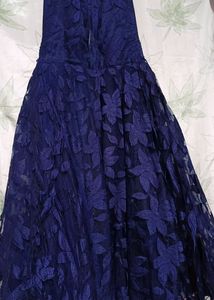 Size:7-8 ,Blue/Navy Blue ,Long Party Wear Dress For Kids