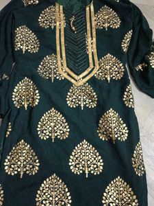 Green Sharara Palazzo Pants