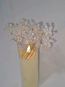 Pearl Floral Hair Pins