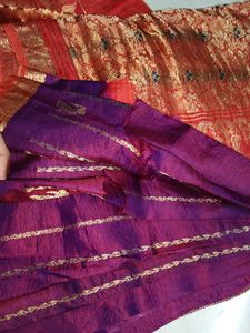 Pure Kanchi Pattu Saree 💜🧡