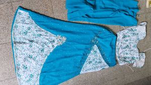 Teal Embroidered Salwar Kameez Suit