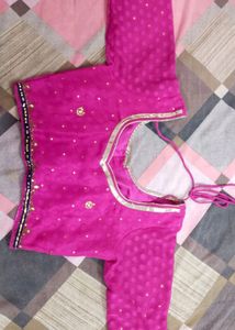 Beautiful Saree With Embroidery