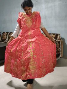 3 colour available Green &amp; Gold Embroidered Anarka