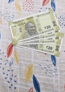 20 Rs 4 Pcs Notes Set With Fancy  Number