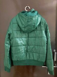 Unisex Green Hooded jacket