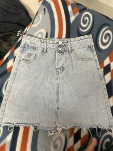 Denim Mini Skirt