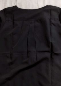 Black Zipper Detail Top