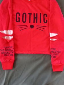 Red cute Korean Sweatshirt
