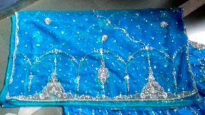 Fairy Blue Color Lehnga With Chunni
