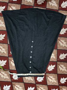 Areca designer black midi skirt