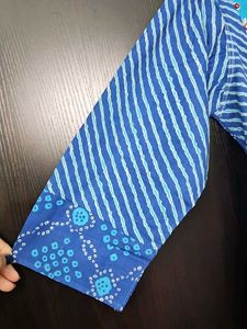 Blue Printed Kurta