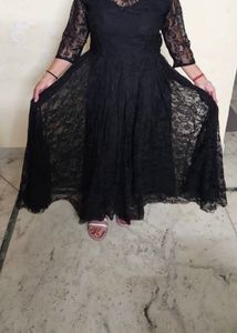Elegant Black Lace Dress