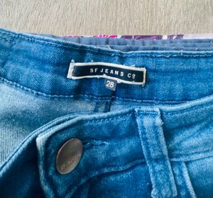 Women Denim High Waist Straight Fit