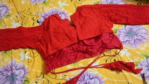 Pure Hakoba Blouse (red)