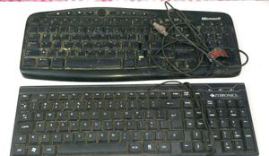 Keyboard Combo Microsoft &amp; Zibronic Unused Old Sto