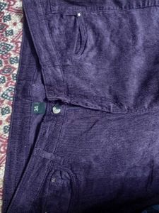 Purple Corduroy Pants (Jeggings) For Women
