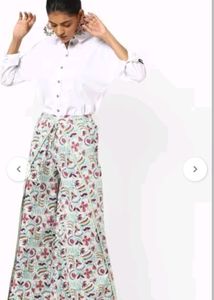 New A Jio  Branded Floral Print Palazzos / Pant