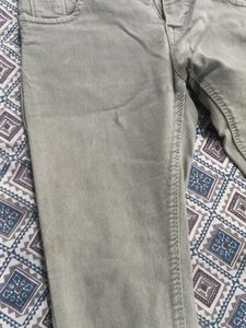 High Waisted Olive Green Jeans