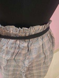 Checkered High Waist Pants