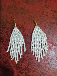 Pearls Tassel Earrings
