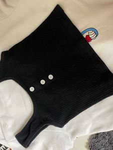 A Black Crop Top