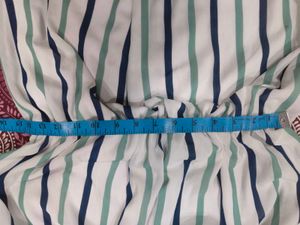 White Striped Dress
