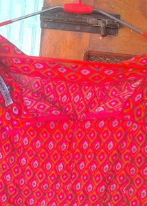 Jaipuri Dyed Cotton Blend Mini Skirt