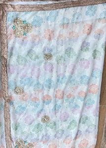 Floral Embellished Saree