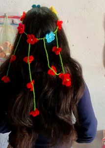 totally new Floral Crochet Flower Hair Accessory a