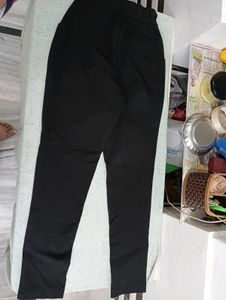 High-Waisted Black Trousers